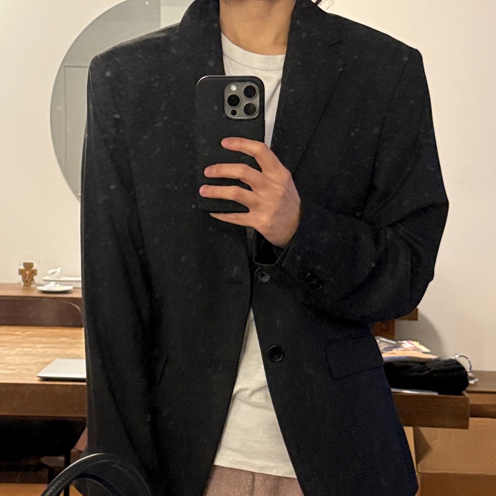 Zara Charcoal Blazer for Men